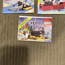 Lot Of 8 Lego PIRATES Manuals 🔥Skull's Eye Schooner 6286 Instruction 6268, 6234