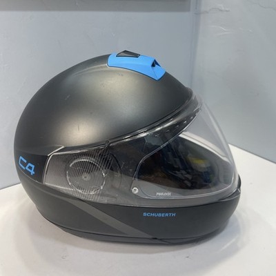 Schuberth C4 Modular Motorcycle Helmet, Matte Gray Light Blue - Size S 55