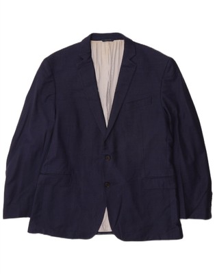 Brooks Brothers Herren Regent Fit Blazer Sakko UK 44 2XL Navy Blau Wolle AU13
