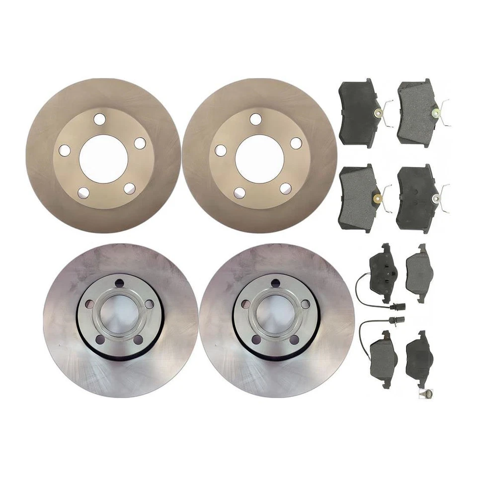 Rotores de freno de disco delanteros y traseros pastillas de freno para Audi A6 Quattro 1999 1998 Foto 2 de 4