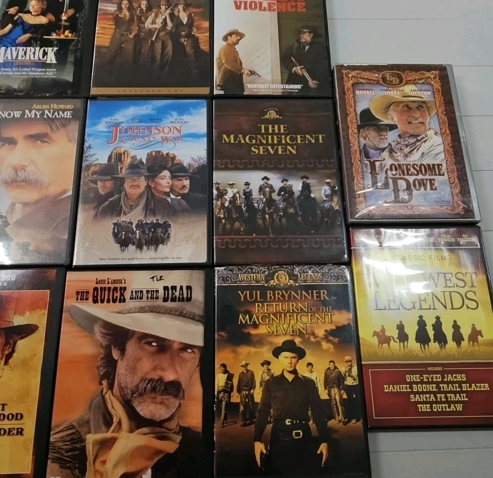 Western Movies DVD Lot Of 17 DVDs The Shadow Riders 3:10 To Yuma... Many More Foto 2 de 4