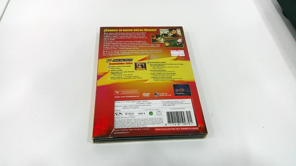 Bolt DVD Walt Disney Animation (John Travolta - Miley Cyrus) - Image 2 of 2