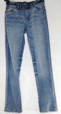 NWT Lucky Brand Kids Girls Size 14 Button Skinny Stone Wash Blue Jeans