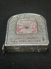VTG Lufkin White Clad 12' Tape Measure Mezurall W-9212 Made in USA