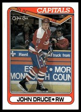 1990-91 O-Pee-Chee John Druce Rookie Washington Capitals #298