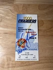 Warren Moon Autographed Signed Ticket Stubs 200O Chiefs Chargers LAST NFL GAME