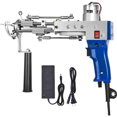 Tufting Gun Cut Pile and Loop Pile 2 in 1 Electric Rug Gun Machine Starter Ki...