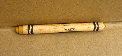 Vintage Crayola Maize Crayon Binney & Smith New York USA Yellow