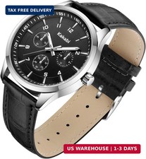 Watches for Men, 45mm Large Face Business Casual Analog Quartz Wrist Watch, Mini