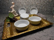 Hutschenreuther- Tirschenreuth -Dessertschalen Baronesse - 5 Stück - weiss