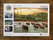 Eurographics 1000 PC Puzzle  Rain Forest  Elephants  NEW