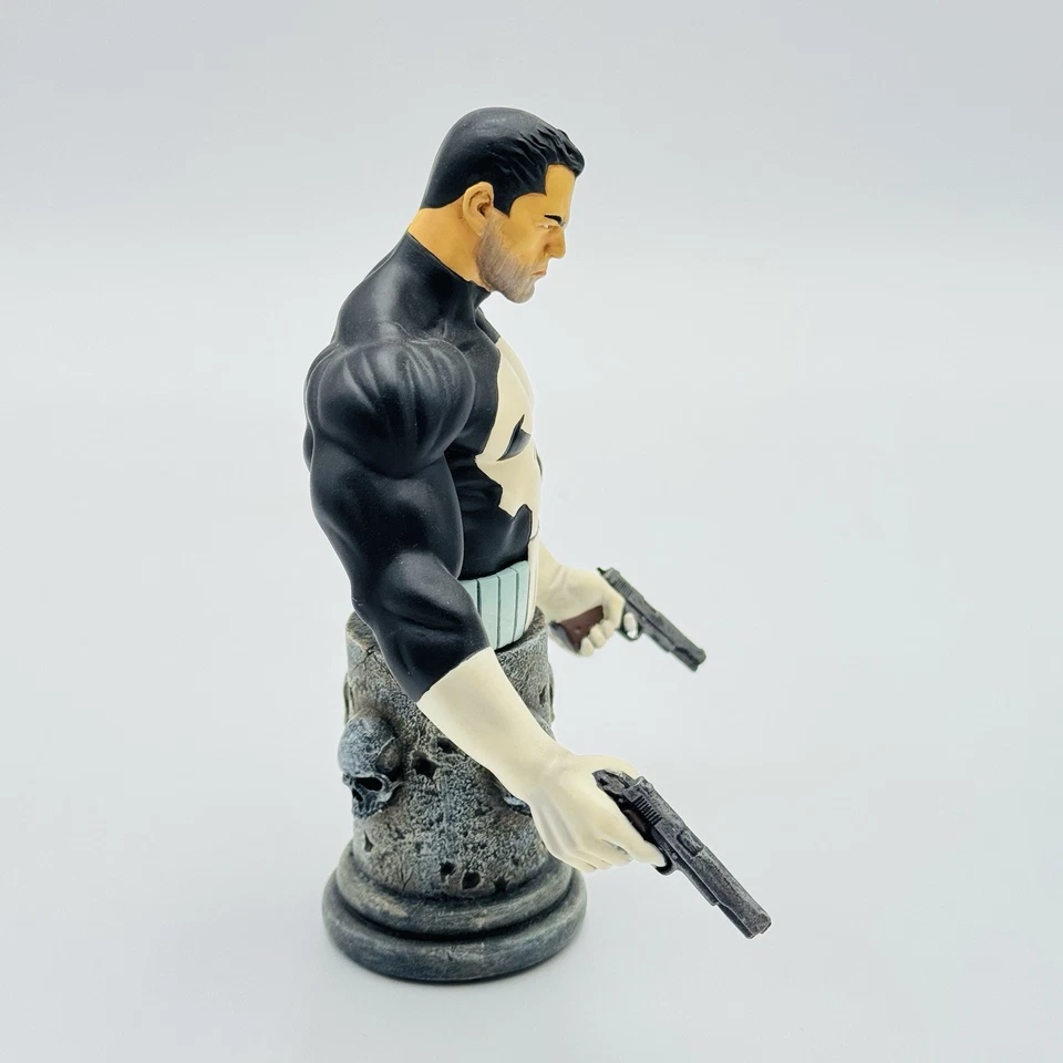 "Estatuilla mini busto Marvel The Punisher 6"" de alto EN CAJA 2004 Bowen De colección" Foto 4 de 4