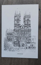 Druk artystyczny, litografia, Bernhard Smith, Opactwo Westminsterskie Londyn