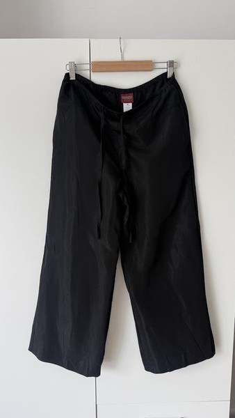 Women Kenzo Trousers Black Polyamide M