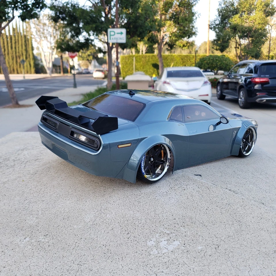 200mm 1/10 Custom Paint DODGE 4Tec-2 drift HPI RDS DC10 YD2 MST TT02 Body Only - Image 4 of 4