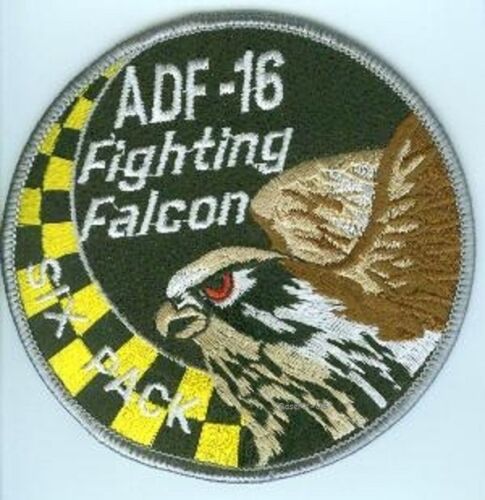 FIGHTING FALCON F-16 JET FIGHTER SWIRL PATCH COLLECTIONS: ADF-16 Six-Pack SQN - Afbeelding 1 van 12