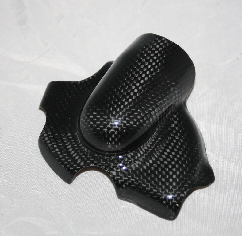 Cache pompe à eau Ducati 1098 1198 protection carbone brillant