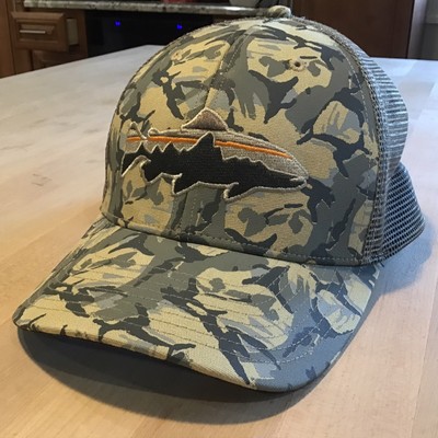 patagonia fitz roy trout trucker hat camo