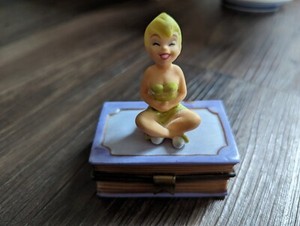 DISNEY TINKERBELL TINKER BELL 75 YEARS OF LOVE & LAUGHTER TRINKET BOX PETER PAN