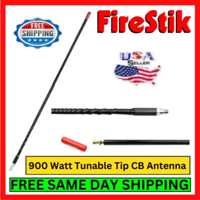 ebay 1 4 wave fishing pole c.b antenna Prostick 4` Foot Fiberglass 1000 Watt Order today and upgrade your range! CB Radio Antennas for Sale