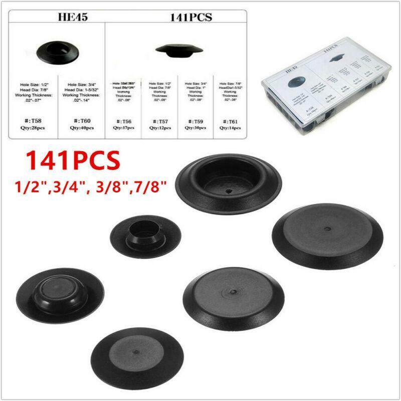 Car Body Plastic Flush Mount Plug Set - 3/8