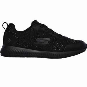 women's skechers work slip resistant memory foam black