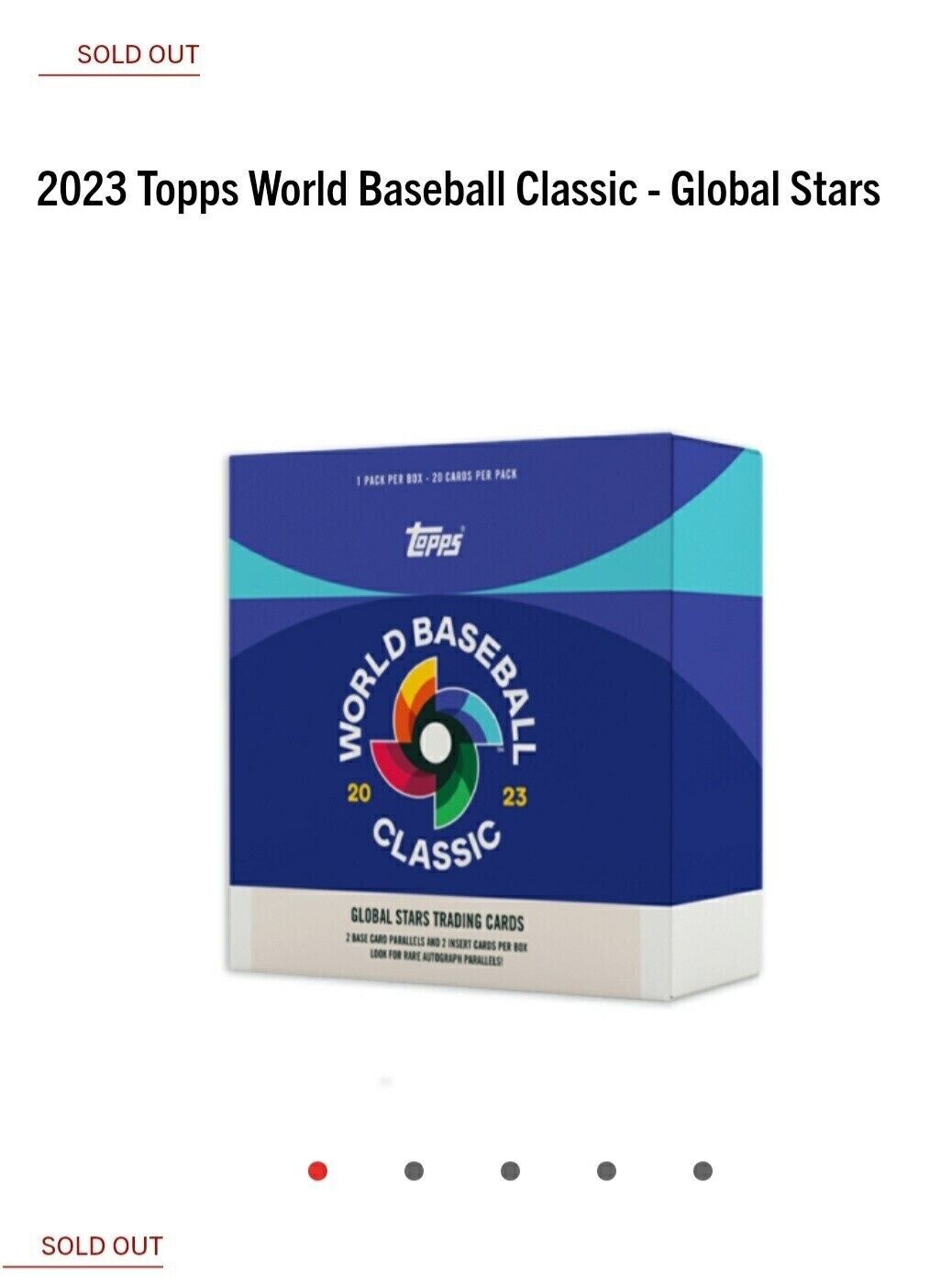 TOPPS WBC WORLD CLASSIC 新品 未開封 2 box 大谷