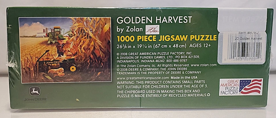1000 piece jigsaw puzzle-Golden Harvest by Zolan - Image 2 of 4