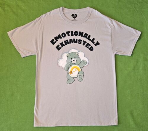 New Care Bears Wish Bear Emotionally Exhausted Graphic print T-Shirt Sz M (Men) - Afbeelding 1 van 3