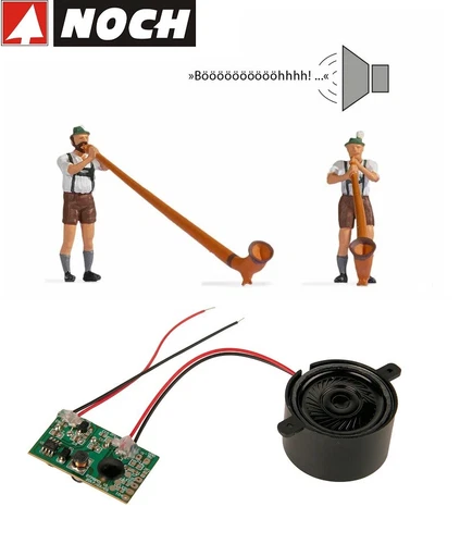 Noch H0 12821 Sound-Szene "Alphornbläser" - NEU + OVP