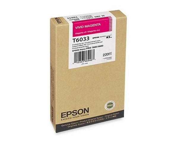 Original Epson T6033 C13T603300 Inchiostro Vivido Magenta 7800 7880 Mhd 2021-image