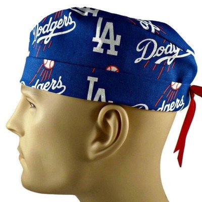 Men's LA Dodgers Royal Cuffed Scrub Hat 