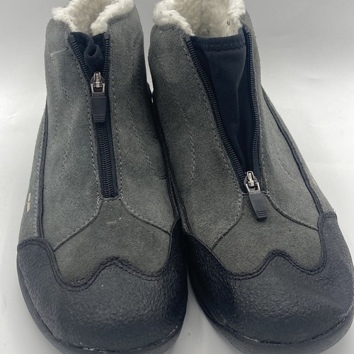 Ryka Nitracel Terrain K28026WV Zip Front Ankle Boots Women's Gray Suede - Picture 9 of 10