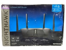 NETGEAR Nighthawk AX6 AX5400 6-Stream WIFI 6 Router RAX50-100NAS Box damage