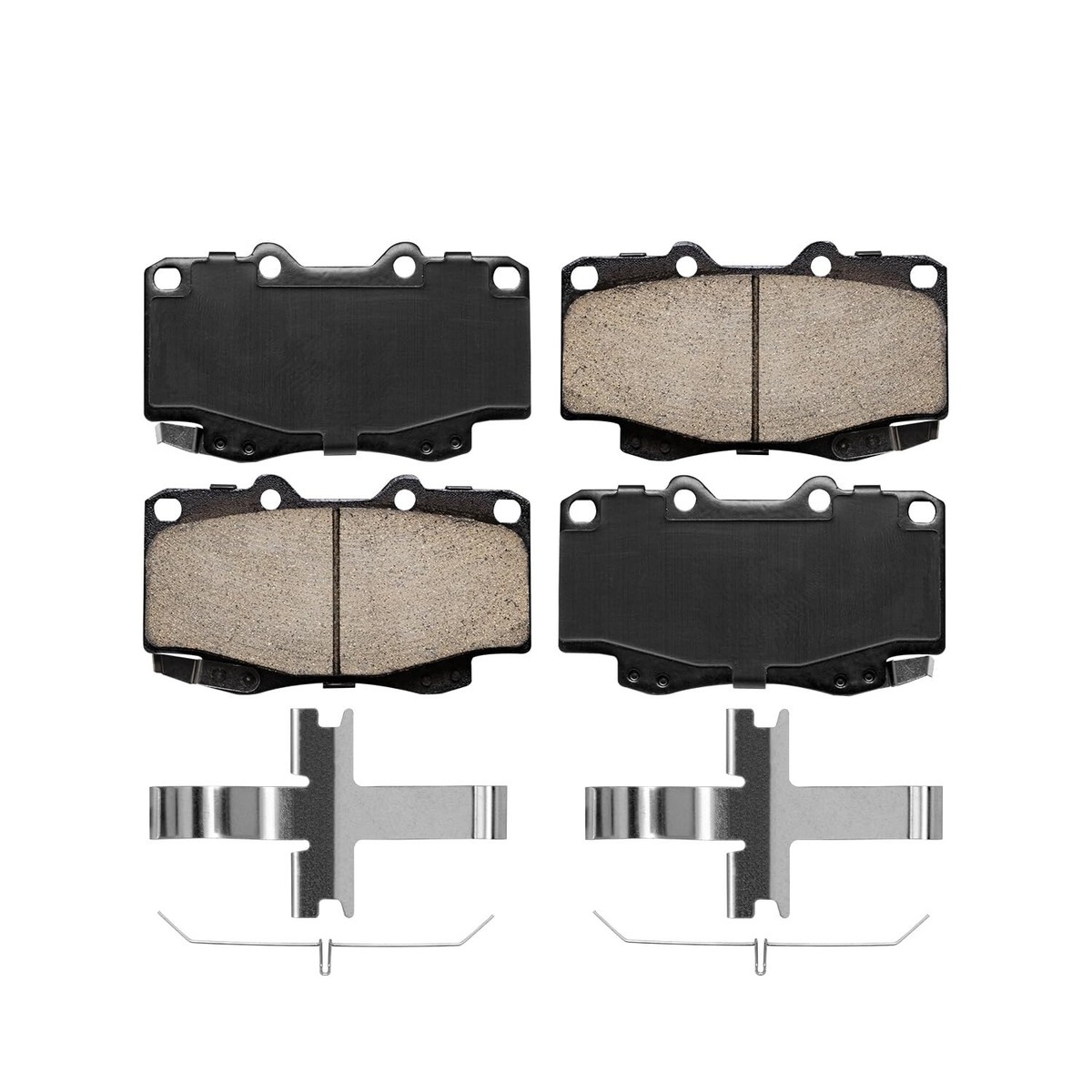 Detroit Axle Front Drilled & Slotted Rotors + Ceramic Pads For 1999-2004 Toyota Tacoma