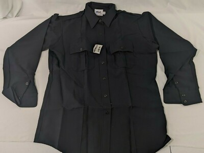 ELBECO 9314LC TEX TROP WOMENS 40 LONG SLEEVE ZIPPER FRONT DARK NAVY 100% POLY