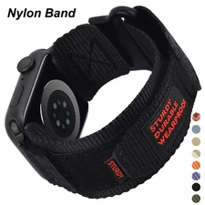 Tactical Nylon Strap for Apple Watch Ultra3 49mm Sports Band Series 11 10 9 8765