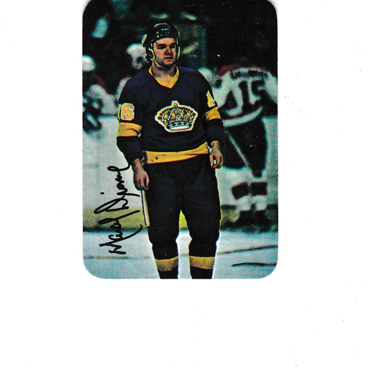 1977-78 Topps Mini Glossy Hockey Insert #4 Marcel Dionne Los Angeles Kings
