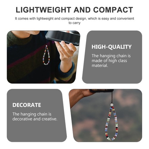 2 Pcs Mobile Phone Straps Decoration Chain Universal Cell Lanyard - Zdjęcie 5 z 12