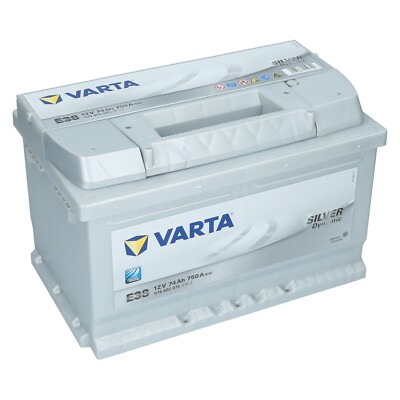 Varta 12V 74Ah 750A/EN Autobatterie Silver Dynamic E38