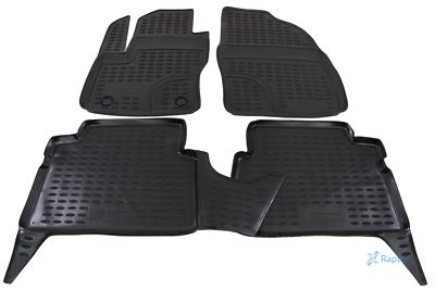 Gummifußmatten Gummimatten 3D Passend Für Ford C-Max 2003-2010 4 Tlg