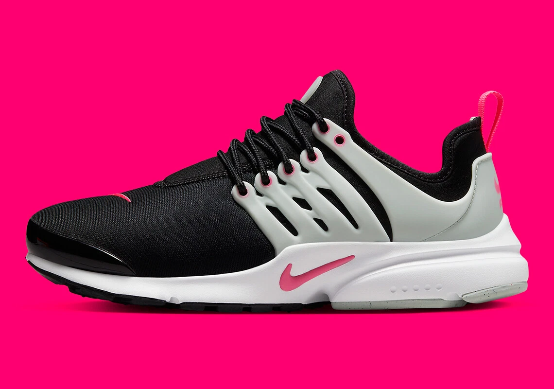 Pink and store white nike presto