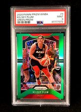 PSA 9 (Pop 6 Highest) Kelsey Plum 2020 Panini WNBA Prizm GREEN #9 Las Vegas Aces