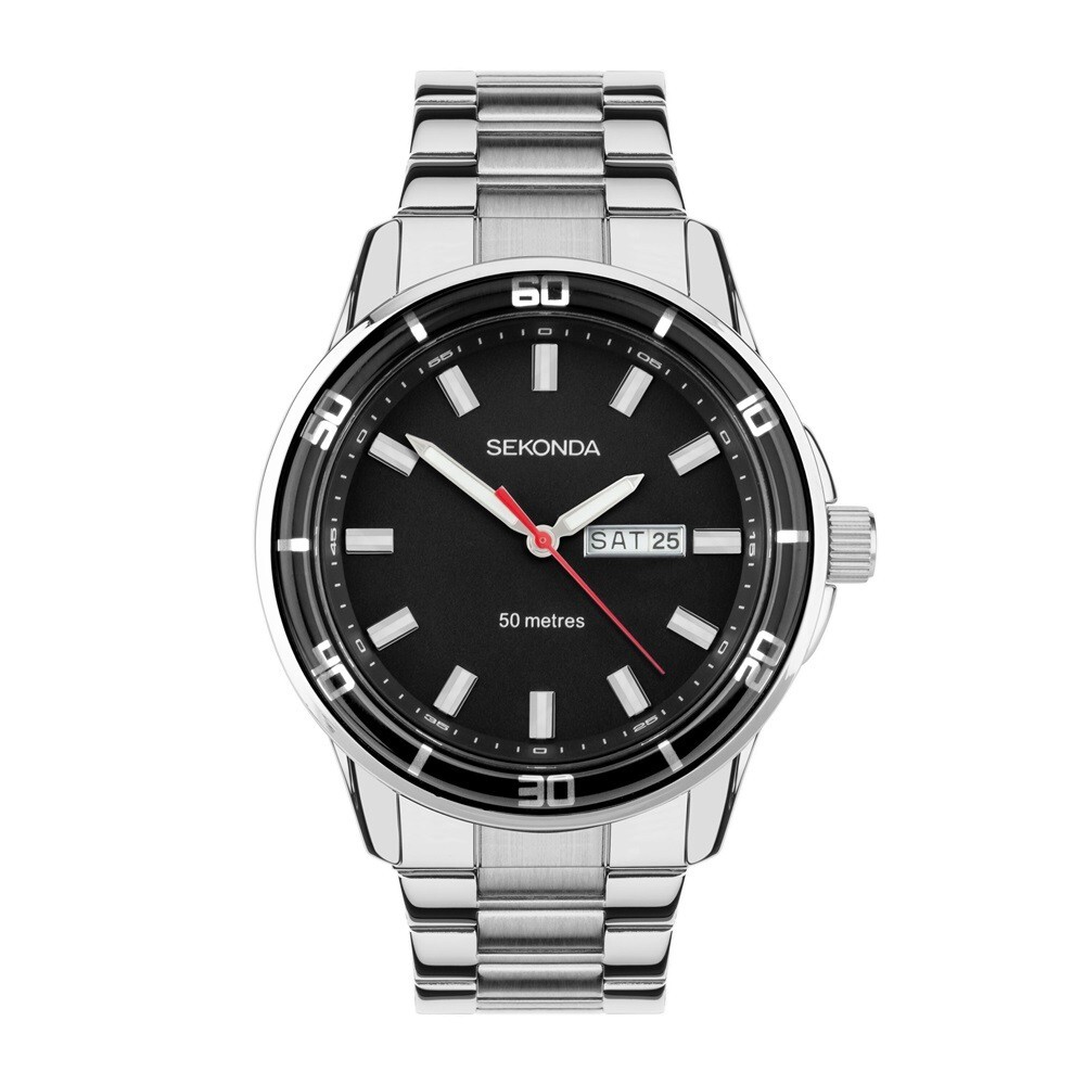 Sekonda Day Date Watch Mens Midnight Sports 30204