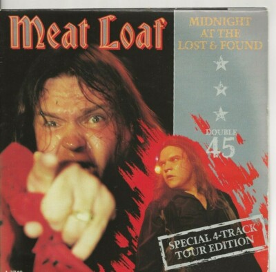 MEAT LOAF MIDNIGHT 2 x 7'' vinyl UK Double Pack 4 Tracks TOUR SOUVENIR inc 1 Live