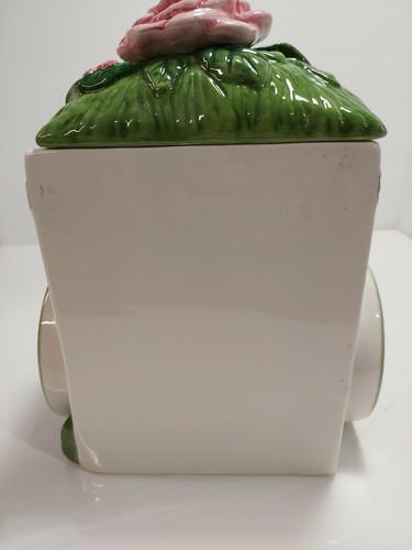 End Section of Portmeirion Botanic Garden Canister Figural Wheeled Flower Cart - Picture 5 of 11