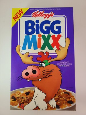 Kellogg's 1990 Bigg Mixx Cereal Box