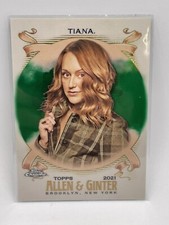 2021 Allen & Ginter Chrome Green Refractor /99 Sarah Tiana Comedian #229