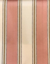 Polsterstoff Möbelstoff Bezugstoff Höpke Stoff Flachgewebe gestreift Altrosa NEU