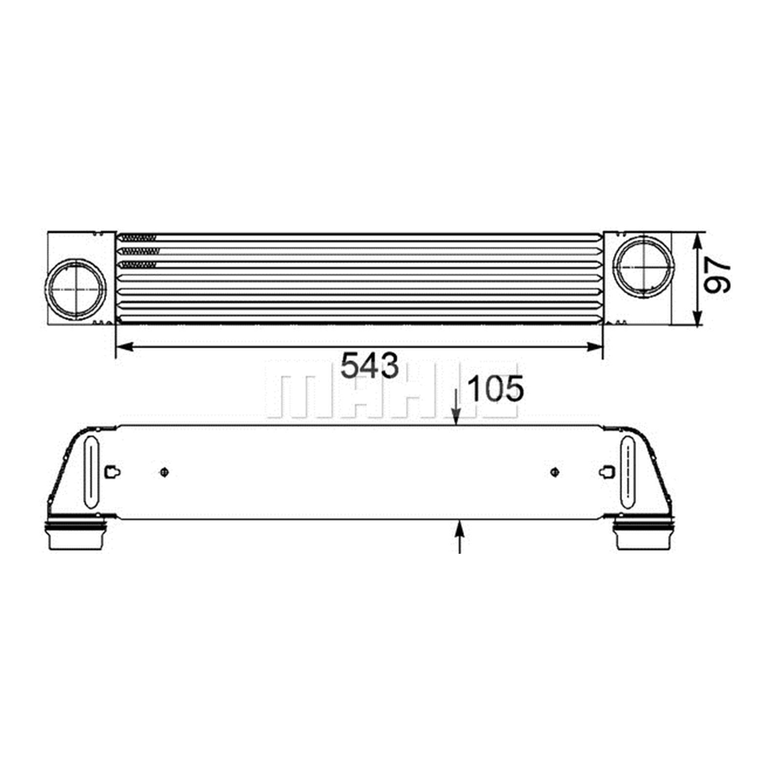 MAHLE Charge Air Cooler for 5 Series CI 189 000P German Quality